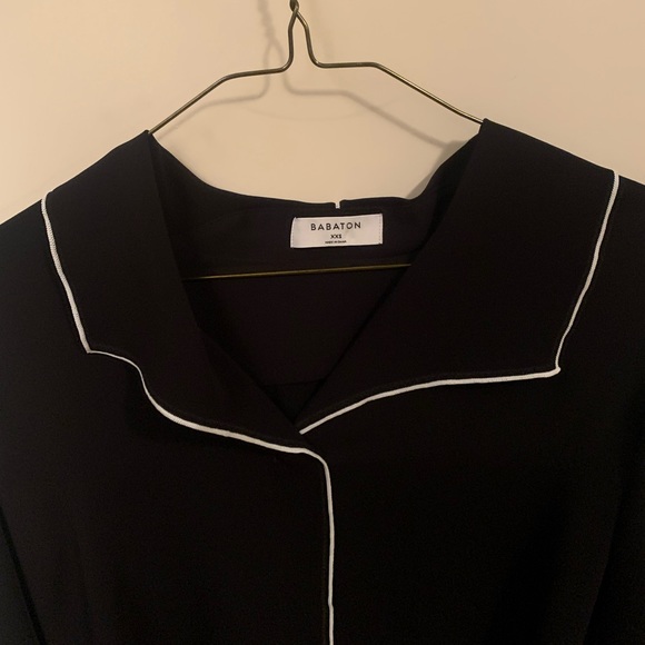 Aritzia Babaton Rena Shirt - black and white, XXS - Picture 7 of 9